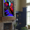 Abstract Modern Wall Art on canvas by www.artbyval.art