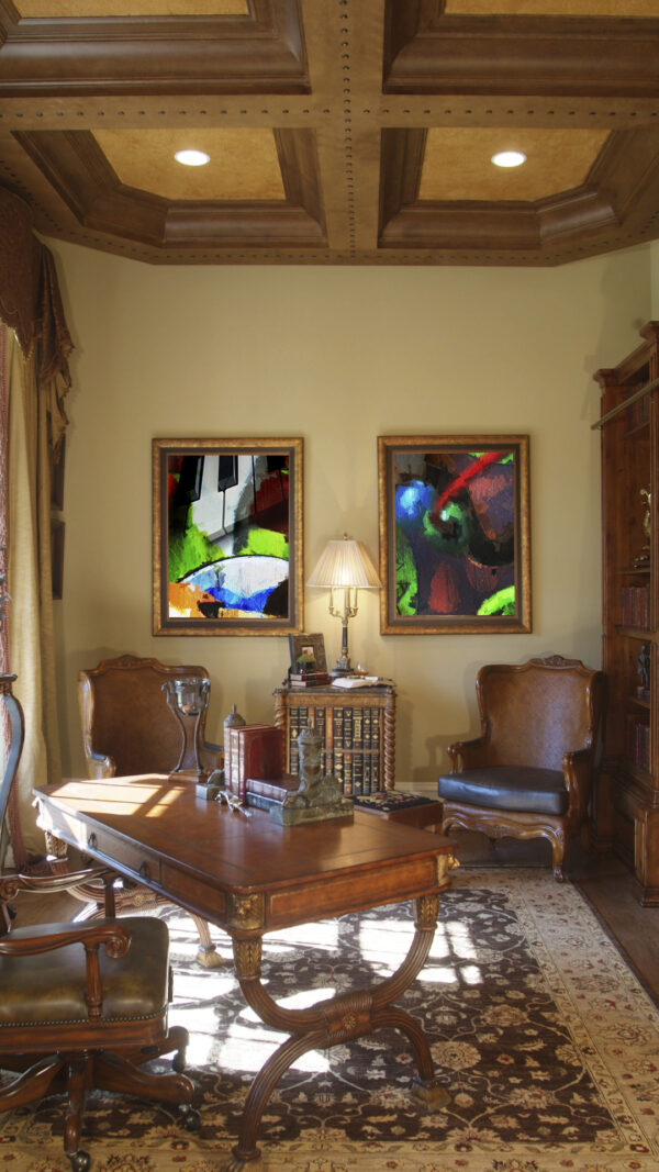Abstract Modern Wall Art on canvas by www.artbyval.art