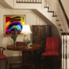 Cabo San Lucas Mexico Inspired Modern Abstract Wall Art On Canvas titled Centra De Todo Art By Val