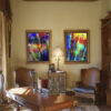Cabo San Lucas Mexico Inspired Abstract Modern Wall Art on Canvas titled Colorado Y Maravilloso Art By Val
