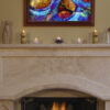 Cabo San Lucas Mexico Inspired Abstract Modern Wall Art Painting on Canvas titled Macetas De Barro Art By Val