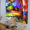 Cabo San Lucas Mexico Inspired Abstract Modern Wall Art on Canvas titled Pesca Art By Val
