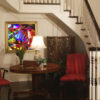 Cabo San Lucas Mexico Inspired Abstract Modern Wall Art on Canvas titled Pesca Art By Val