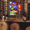 Cabo San Lucas Mexico Inspired Abstract Modern Wall Art on Canvas titled Pesca Art By Val