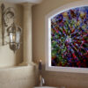 Cabo San Lucas Mexico Inspired Modern Abstract Wall Art titled Cactaceous Art By Val