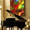 Hot Music is an abstract modern original painting from Art By Val
