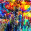 Cabo San Lucas Mexico Inspired Abstract Modern Wall Art on Canvas titled Colorado Y Maravilloso Art By Val