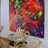 Abstract Modern Wall Art Titled Psychology Of Colors