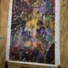 Abstract Modern Wall Art Titled Yellow Flowers