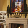 Abstract Modern Cigar Art Titled Four Roses and Davidoff
