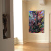 Black Wildfire Electric Guitar Abstract Modern Wall Art