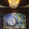 Abstract Modern Wall Art Titled Moon In A Nebula