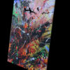 Black Wildfire Electric Guitar Abstract Modern Wall Art