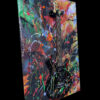 Black Wildfire Electric Guitar Abstract Modern Wall Art