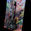 Black Wildfire Electric Guitar Abstract Modern Wall Art