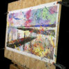 Abstract Modern Wall Art Titled The Sun Goes Down