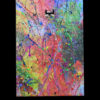 Red Electric Guitar Modern Abstract Painting