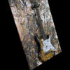 Abstract Modern Wall Art Titled Brown and Black Electric Guitar