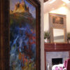 Sedona Arizona Cactus Wild Flower Abstract Painting on canvas by artist Michael John Valentine