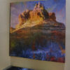 Sedona Arizona Cactus Wild Flower Abstract Painting on canvas by artist Michael John Valentine