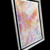 Abstract Modern Wall Art Titled Life Line with Painted Suspended Frame