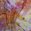 Abstract Modern Wall Art Titled Life Line with Painted Suspended Frame