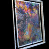 Abstract Modern Wall Art Painting Titled Tell Me What You See on canvas with a painted suspended frame