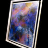Got The Blues Today Abstract Modern Art Painting on a suspended canvas