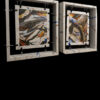 fine art painting canvas diptych titled life on this earth