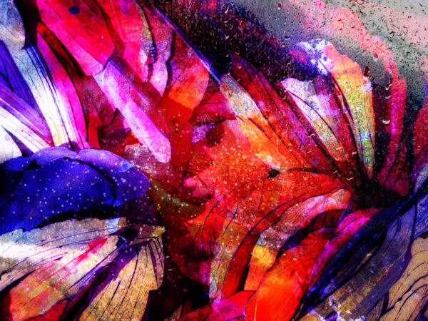 Canvas wall art Abstract Painting titled Living On This Earth by artist Michael John Valentine