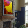 Heart Of The Earth Abstracy Painting On Canvas By Artist Michael John Valentine
