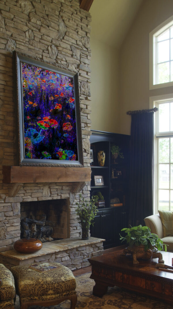 Poppy Flower Abstract by artist Michael John Valentine
