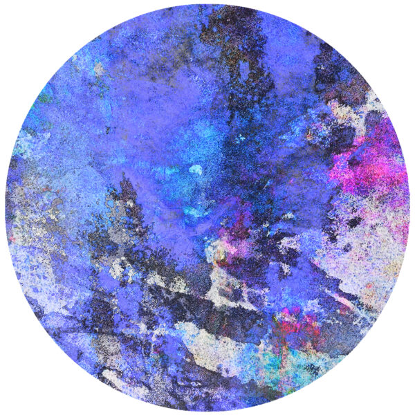 abstract blues decal