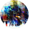 city streets abstract decal