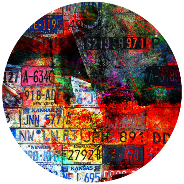 Abstract Art Driving Around decal