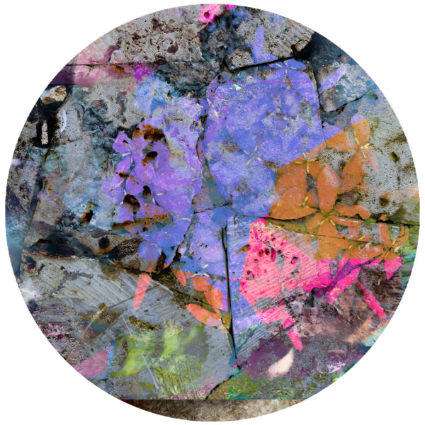 the lone red flower abstract decal