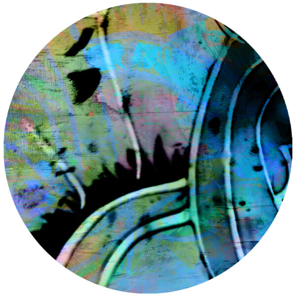 I love how blue moves me abstract decal