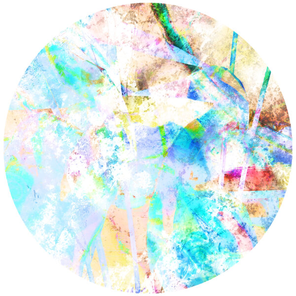 pastel flowering abstract decal