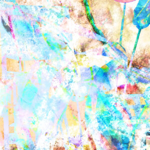 pastel flowering abstract art
